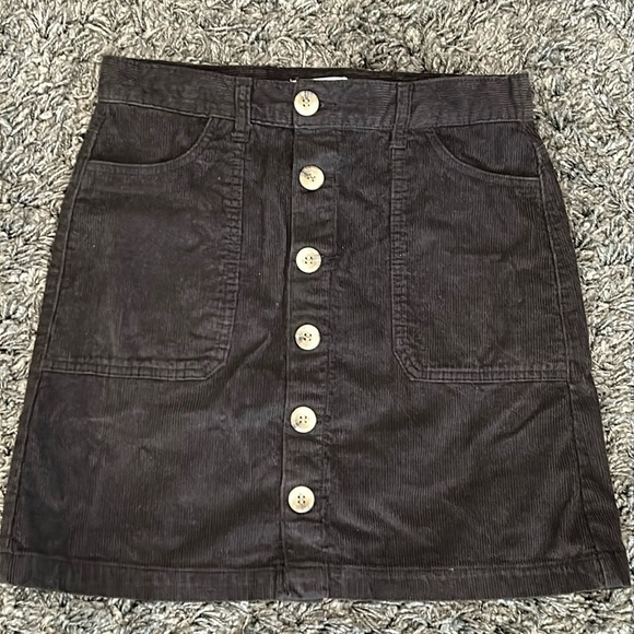 kensie jeans Dresses & Skirts - KENSIE JEANS CORDUROY BLACK SKIRT SIZE:2/26